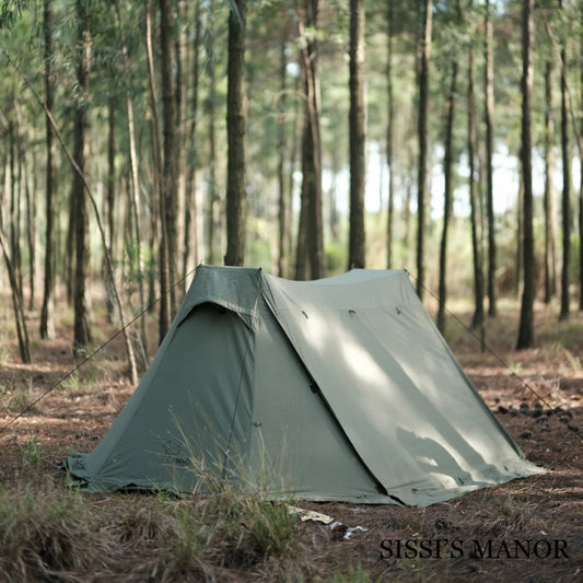 Aluminum Pole Outdoor Car Camping Shelter Tent TC Cotton Luxury Pro Flame Hiking Relief 2-3 Person Family Awning Hiking Pergola