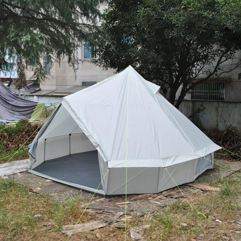 6-8 People Outdoor Indian Bell Luxury Glaming Camping Large Space Comfortable One Room Travel Tourist Family Yurt Waterproof