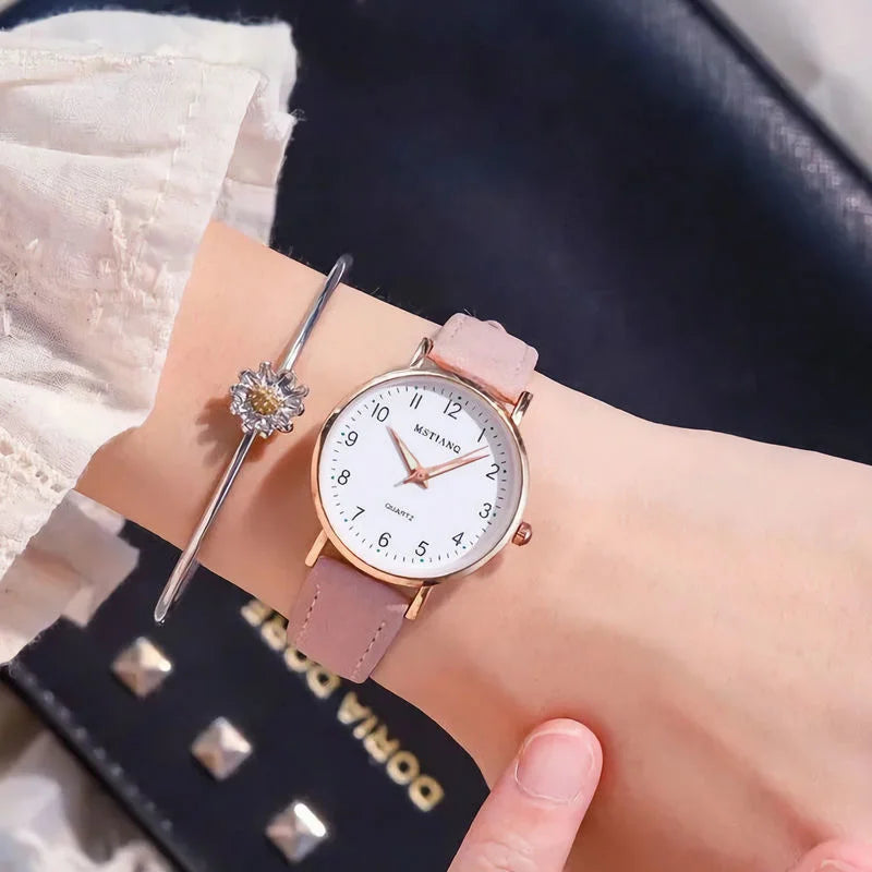 Women's Luminous Watches Night Glowing Casual Small Dial Ladies Finger Heart Watch Fashion Girls Pink Quartz Wristwatches Gifts