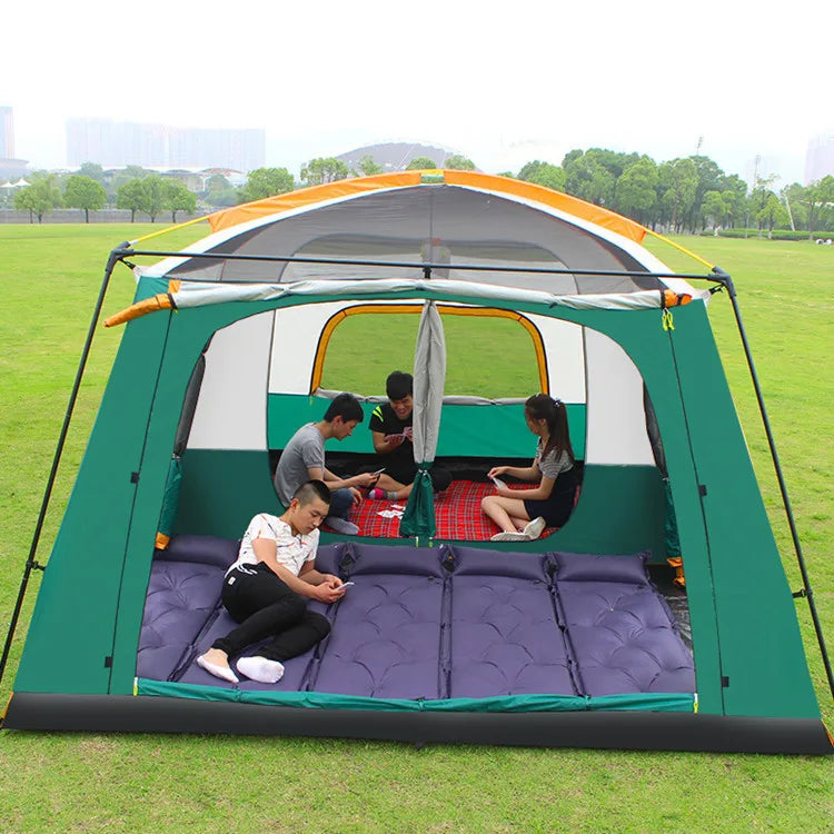 Oxford PU waterproof glamping large luxury family tent 8-12 persons camping tent 12