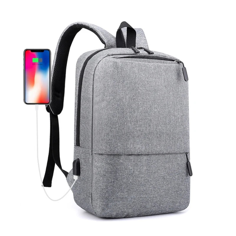 Large Capacity Laptop Backpack with USB Charging Port Travel Rucksack Daypack College School Bag for Student Bookbag