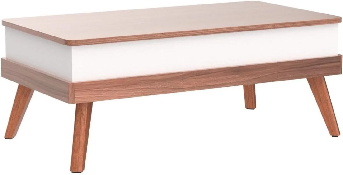 Lift Top Coffee Table, Easy-to-Assembly Center Table with Hidden Storage Compartment, Dining Table for Living Room /Home Office