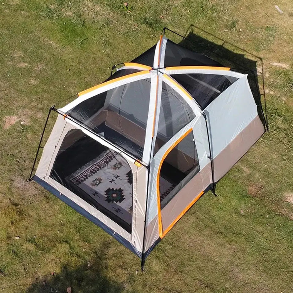 Family Camping Travel Tent Hot Sale UV Protection 2/4/6/8 People Luxury Outdoor Tents Factory Direct Sale