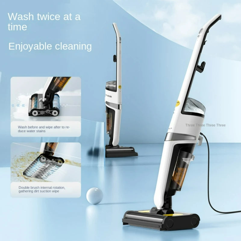 Versatile PushType Floor Washing Machine Wet Dry Vacuum Cleaning Sweeping Mopping Integration Home Mop Solution Electric Sweeper