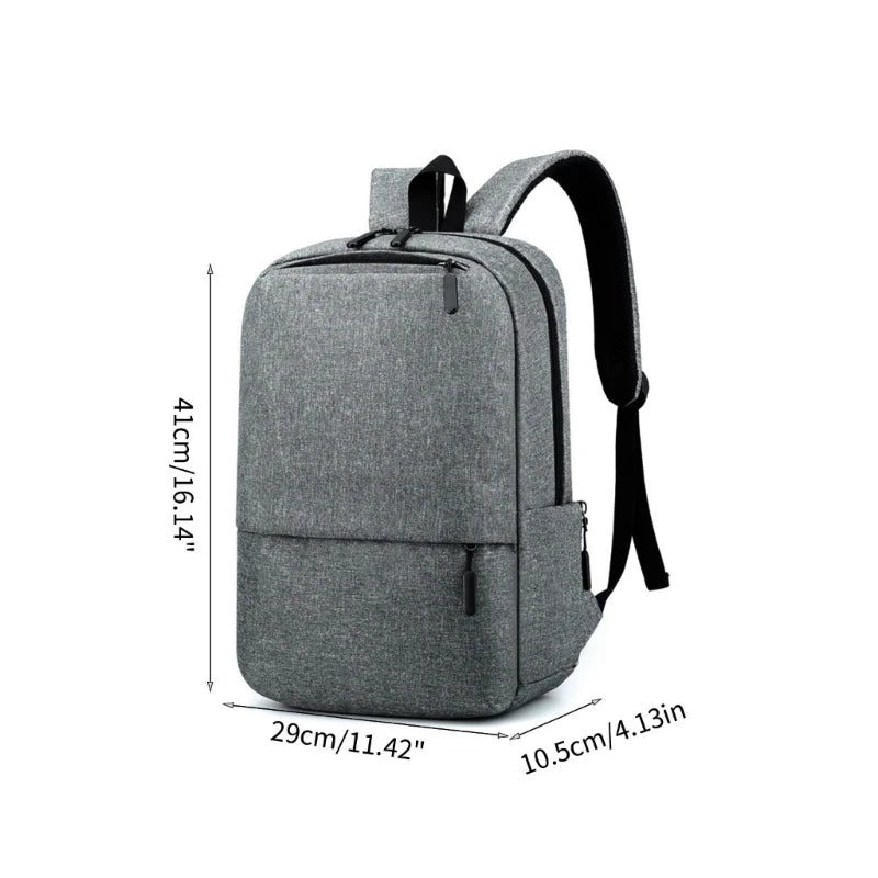 Large Capacity Laptop Backpack with USB Charging Port Travel Rucksack Daypack College School Bag for Student Bookbag