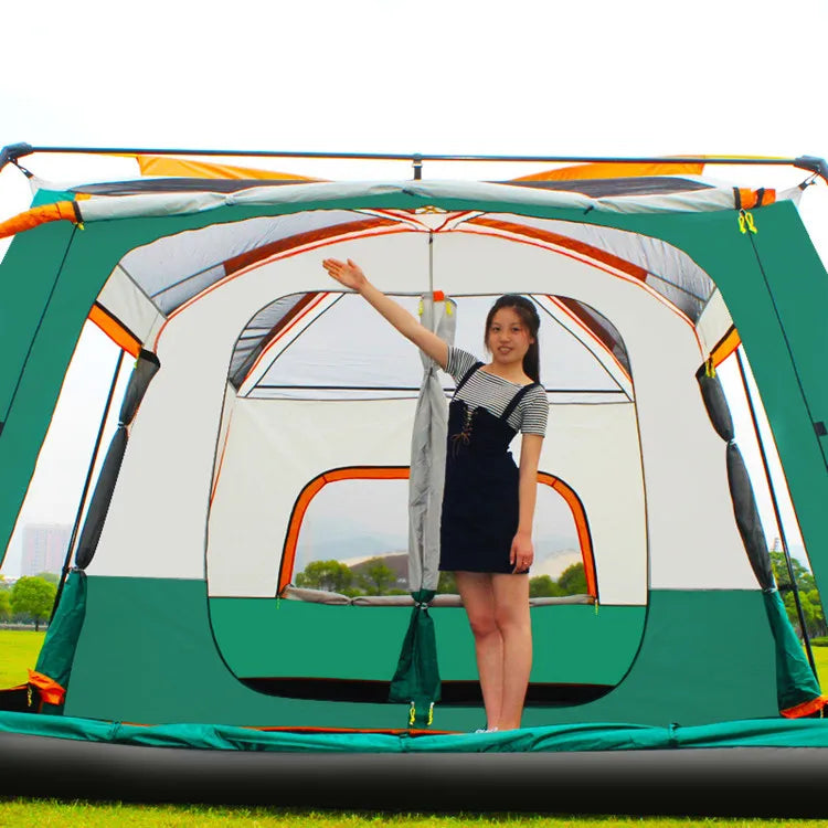 Oxford PU waterproof glamping large luxury family tent 8-12 persons camping tent 12