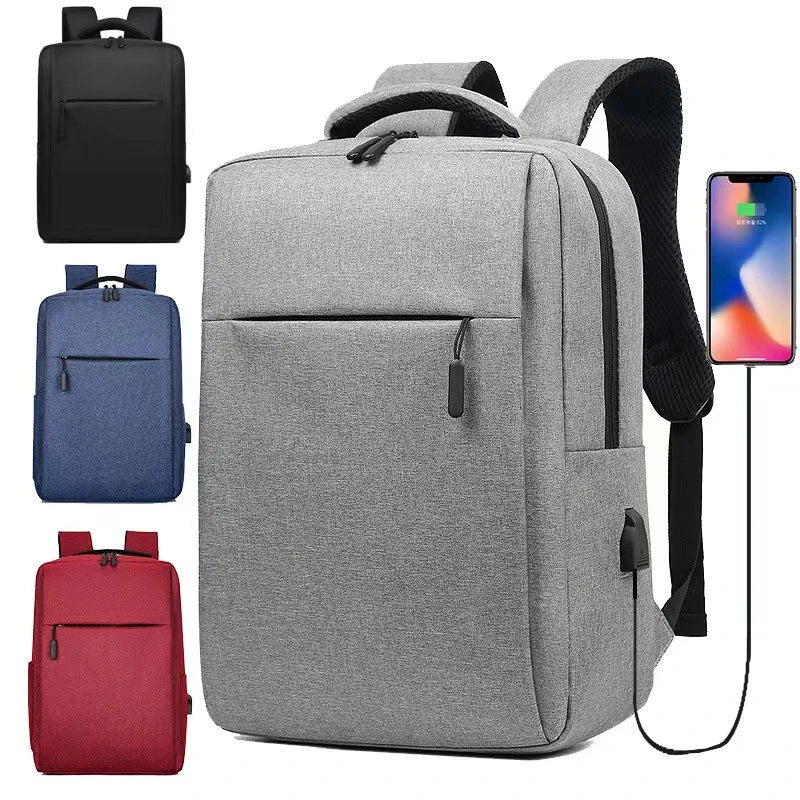 Men's Backpack with USB Charging Travel Business Laptop Backpacks Male Waterproof Bag Sports Rucksack Schoolbag for Students