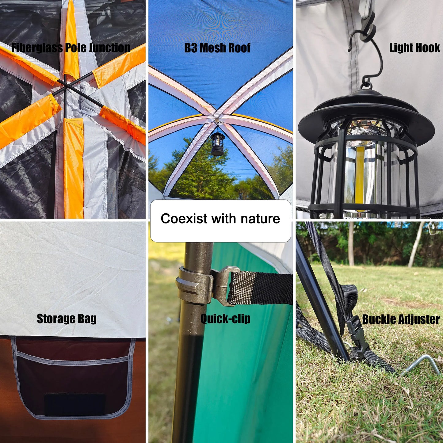 Family Camping Travel Tent Hot Sale UV Protection 2/4/6/8 People Luxury Outdoor Tents Factory Direct Sale