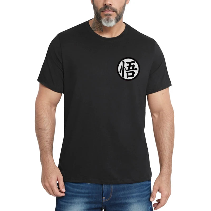 Workout Men's Cotton T-Shirt Goku Short Sleeves T-Shirt Summer Casual Tee Streetwear Men's O-neck Sweatshirt Women's Clothing