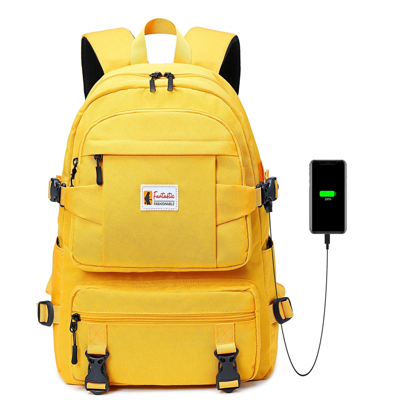 Quality Teenager Girls School Backpacks Waterproof College Student Laptops Backpack USB Charging Women Men Travel Shoulder Bags