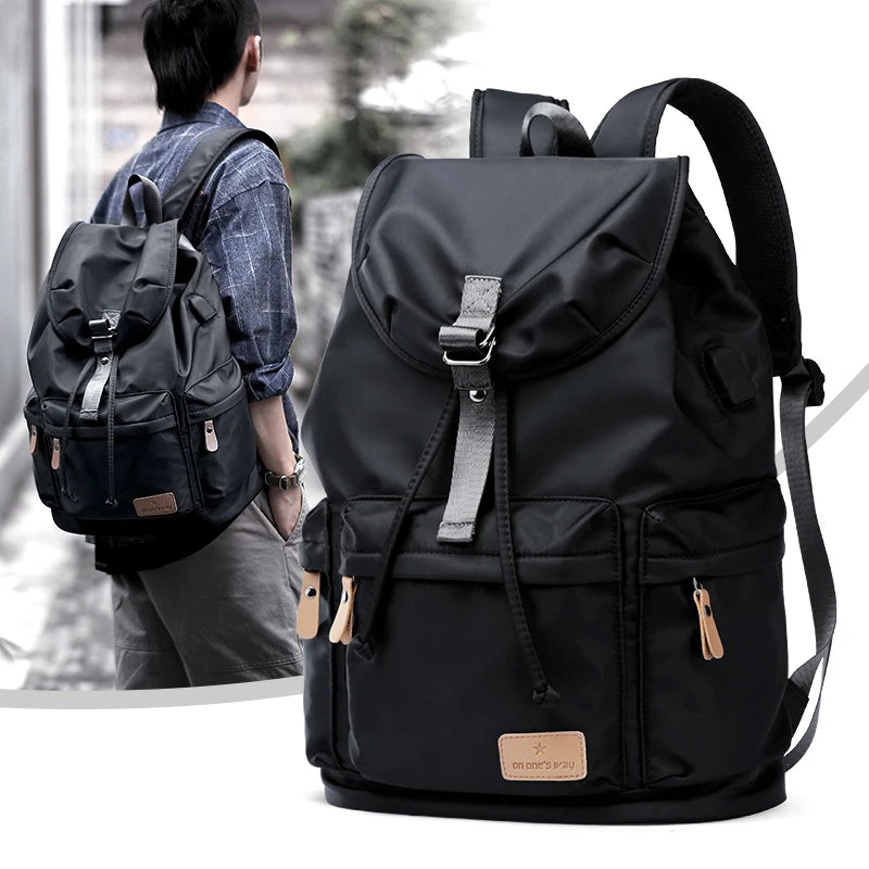 Men Backpack 16inch Notebook Rucksack with USB Charging Waterproof Durable High Capacity Military Bag Sport Travel Mochila