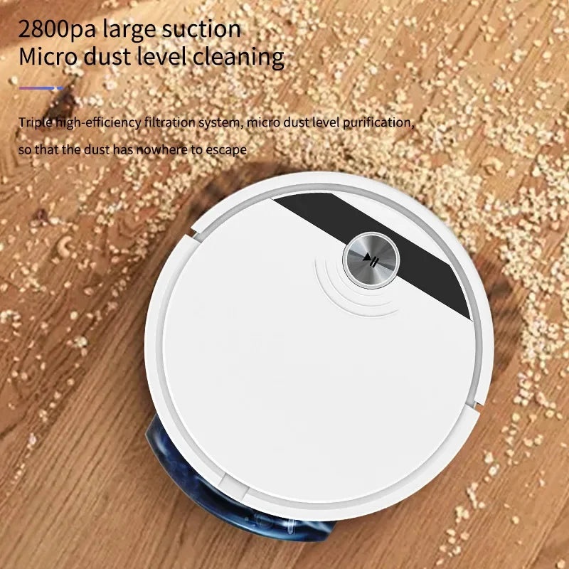 New Smart Sweeping Robot Vacuum Cleaner Dry And Wet Mopping Electric Sweeper USB Intelligent Sweeping Machine Remote Control
