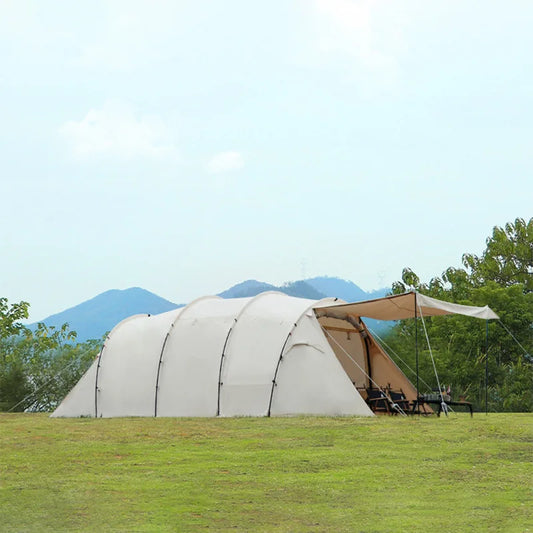 Hot selling outdoor luxury camping two bedroom one hall travel family automatic tent