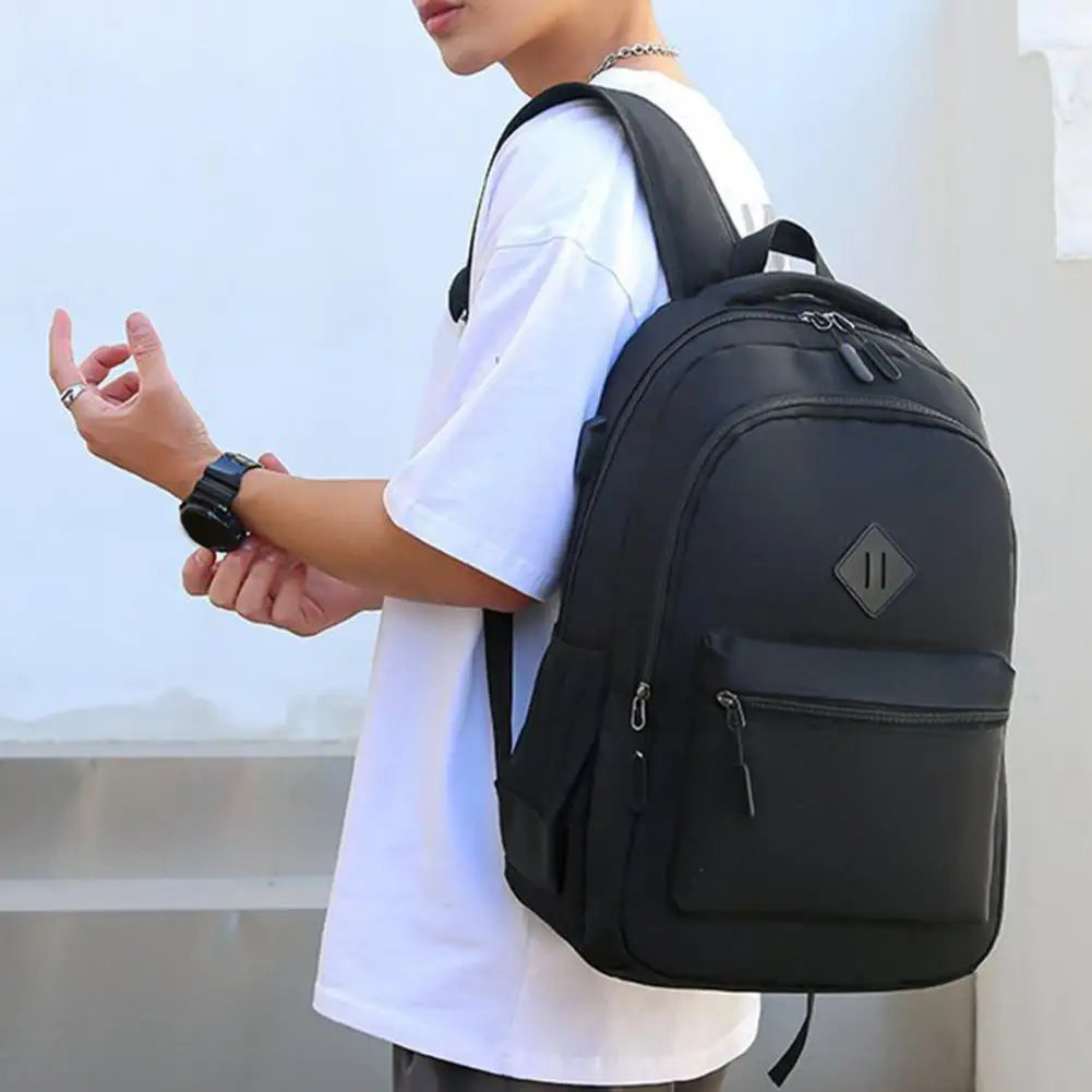 Waterproof Shoulder Bag Oxford Cloth Women Backpack Stylish Shoulder Backpack For Travel School Outdoors With USB Charging Port