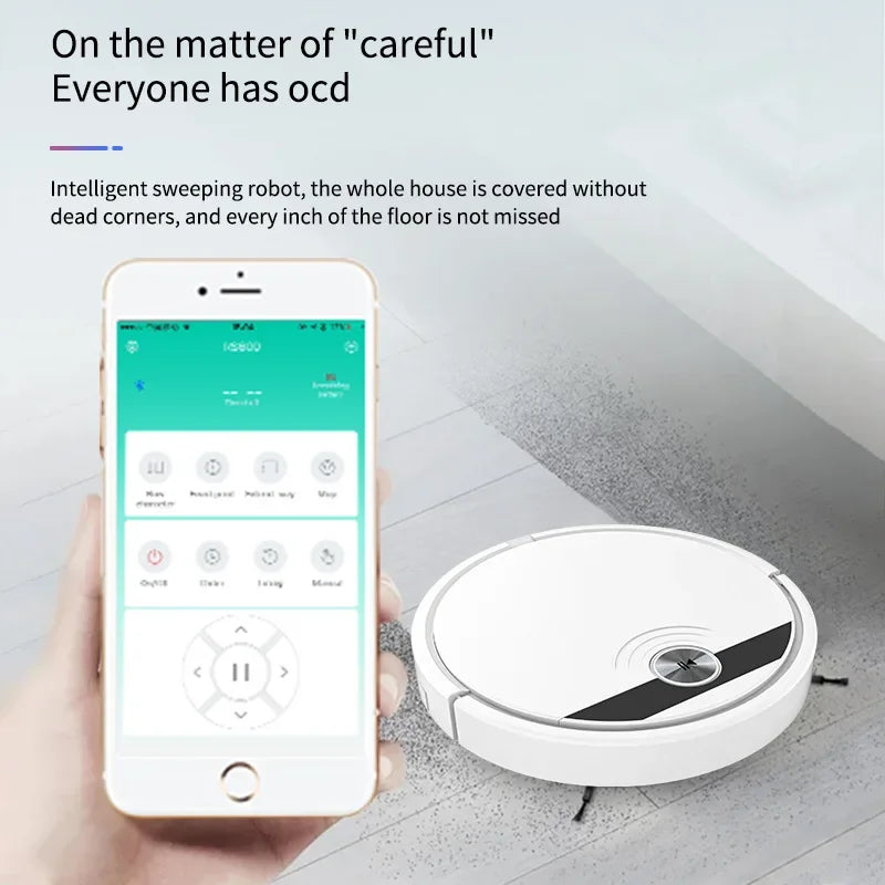 New Smart Sweeping Robot Vacuum Cleaner Dry And Wet Mopping Electric Sweeper USB Intelligent Sweeping Machine Remote Control