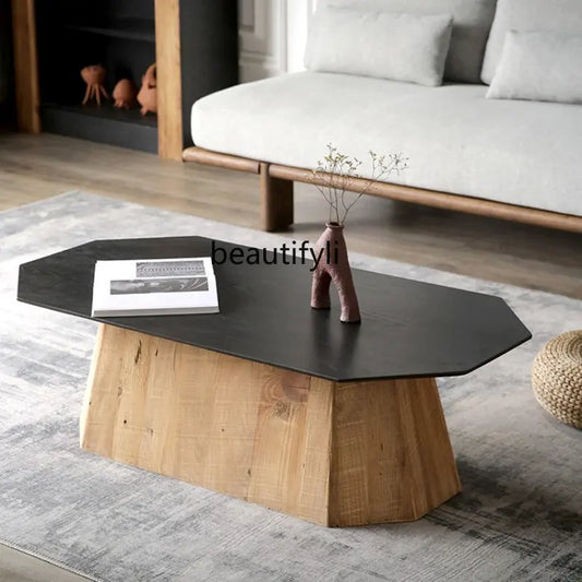 yj Light Luxury Modern Coffee Table Living Room Home Minimalist Tea Table Simple Sofa Table