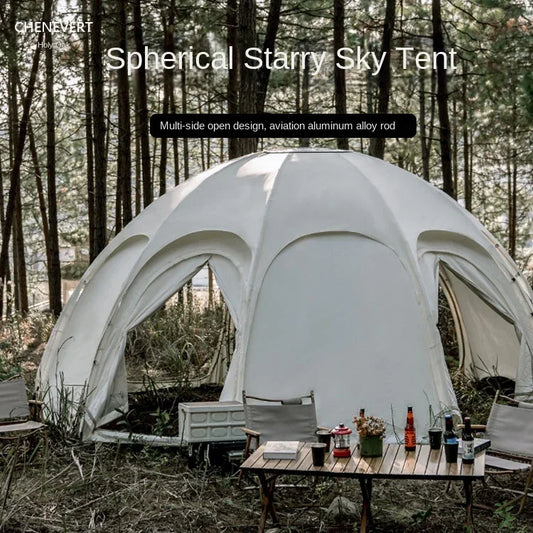 Spherical Dome Canopy Tent Outdoor Camping Professional Camping Rain Proof Double-layer Star Light Luxury Dining Homestay Tent