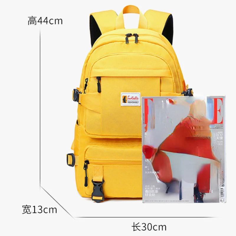 Quality Teenager Girls School Backpacks Waterproof College Student Laptops Backpack USB Charging Women Men Travel Shoulder Bags