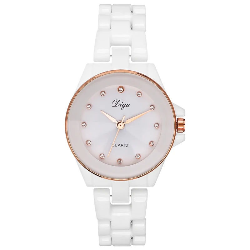 2024 New Rose Gold Watch Women Watches Ladies Ceramic Women's Bracelet Watches Female Clock Relogio Feminino Montre Femme ﻿