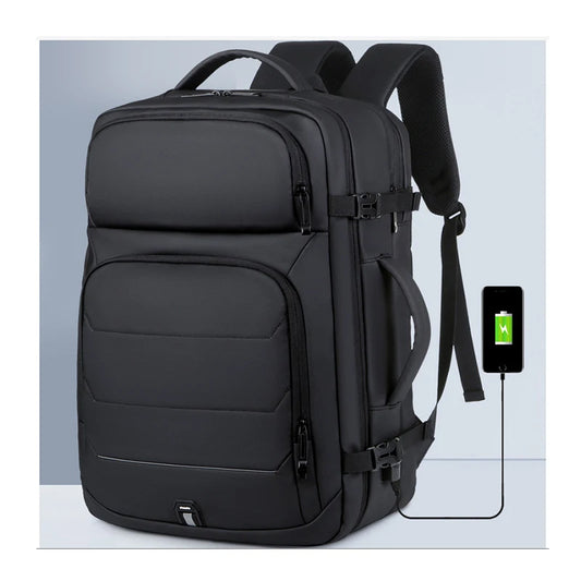 Men's 40L Large Capacity Expandable Backpacks USB Charging 17'' Laptop backpack Waterproof Multi-functional Business Travel Bags